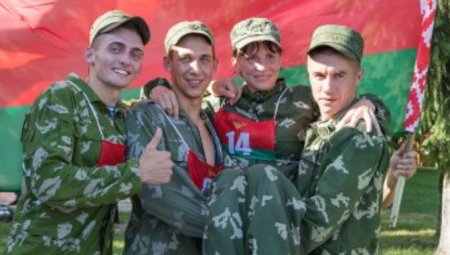В минском военно-спортивном конкурсе участвовали женщины из РФ и Казахстана