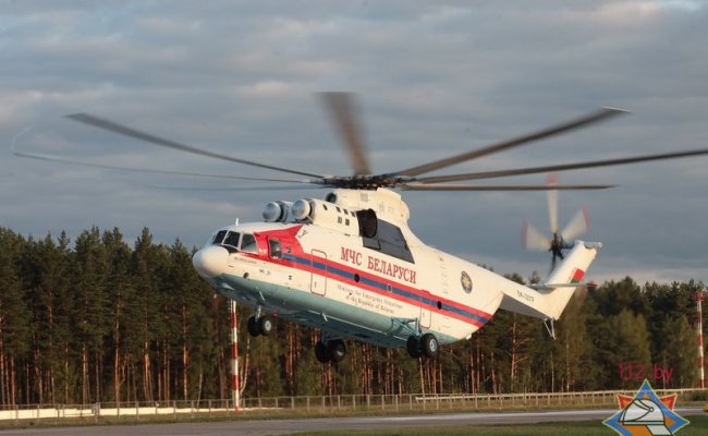 Помогавший тушить пожары в Грузии вертолет Ми-26 вернулся в Беларусь
