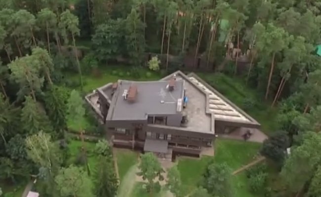 Дом Януковича сняли на видео