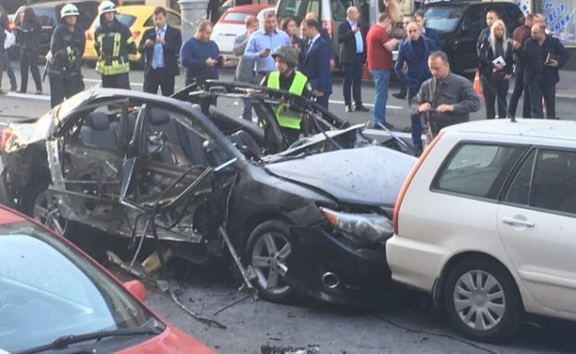 В Киеве произошел взрыв автомобиля, есть пострадавшие