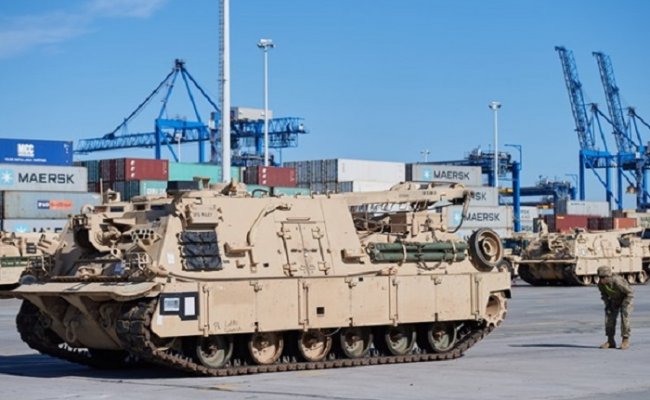 США прислали в Польшу тысячу единиц техники в рамках учений «Atlantic Resolve»