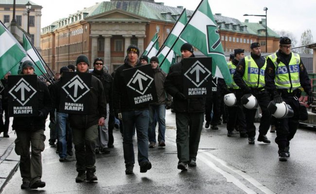 В Швеции прошёл марш неонацистов