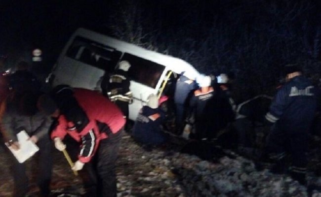 В России в ДТП при столкновении автобуса и лесовоза погибло 15 человек