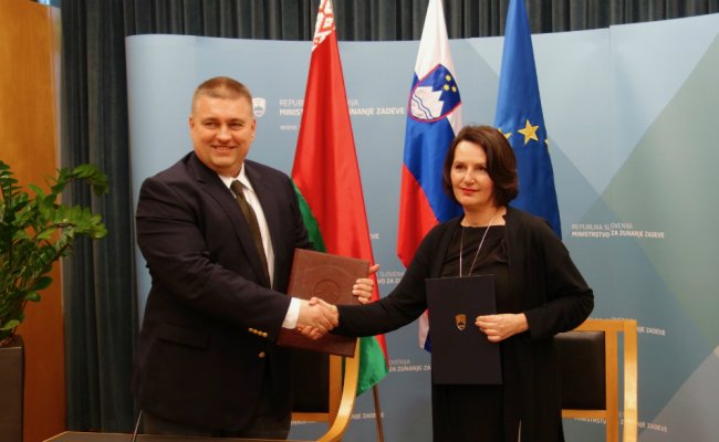 Беларусь и Словения подписали Меморандум о взаимопонимании в области экономического сотрудничества на рынках третьих стран