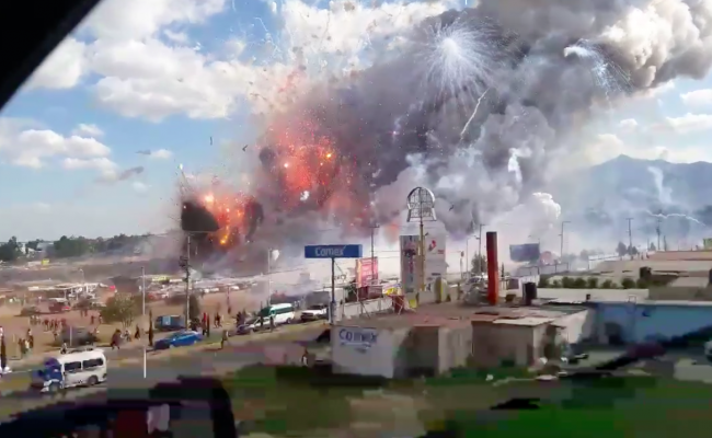 В Мексике произошел взрыв на складе пиротехники, погибли 4 человека