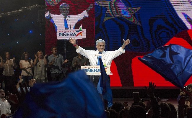 Президентом Чили второй раз стал Себастьян Пиньера