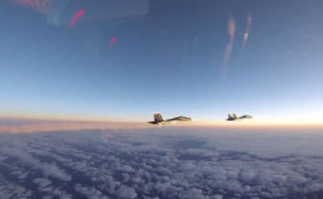 США опубликовали видеозаписи перехвата российских истребителей над Балтийским морем