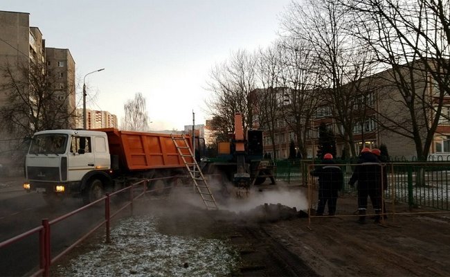 Из-за аварии в Минске без тепла остались жилые дома и административные здания