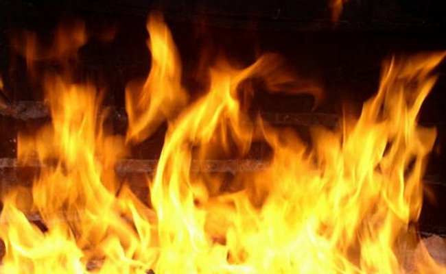 В Вилейской школе-интернате полыхало пламя