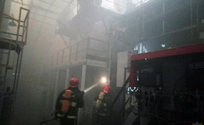 В Минске на тракторном заводе произошел пожар