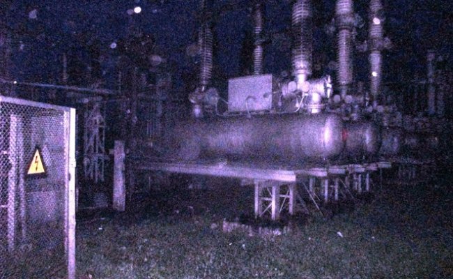 На подстанции в Могилеве загорелся трансформатор