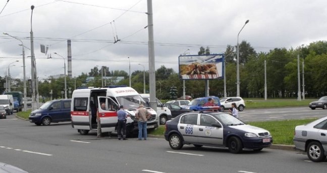 В Минске произошло ДТП с участием «скорой»
