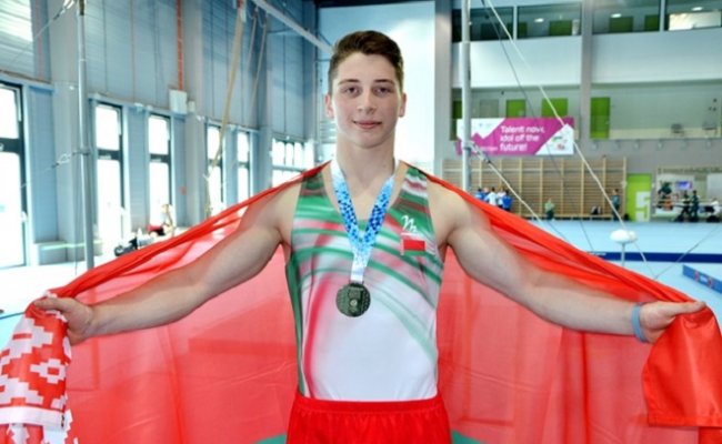Белорусский гимнаст стал чемпионом Европы среди юниоров в опорном прыжке