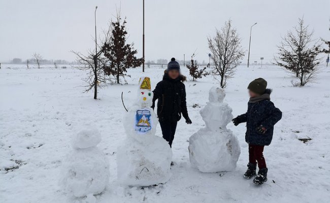 Жительницу Брестского района оштрафовали за снеговика с листовками против АКБ