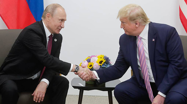Путин и Трамп обсудили ситуацию в Сирии и Украине на саммите в Осаке