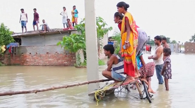 В Индии более 5 миллионов человек пострадали из-за наводнения