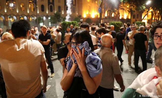 Полиция Грузии назвала акции протеста в стране 20 июня попыткой госпереворота