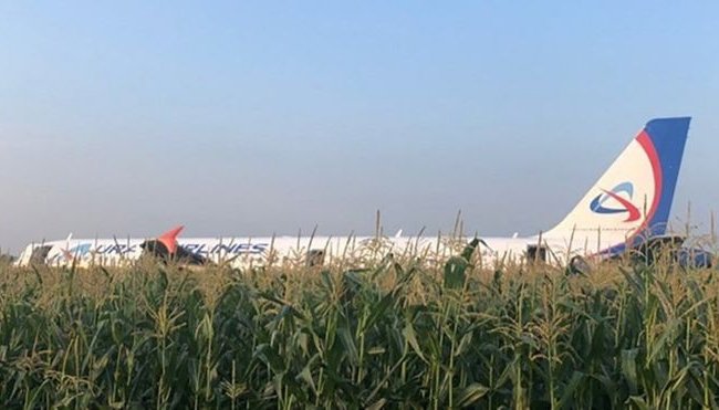 Лайнер Airbus A321 экстренно сел в поле под Москвой из-за неисправности двигателей: пострадали около 20 человек