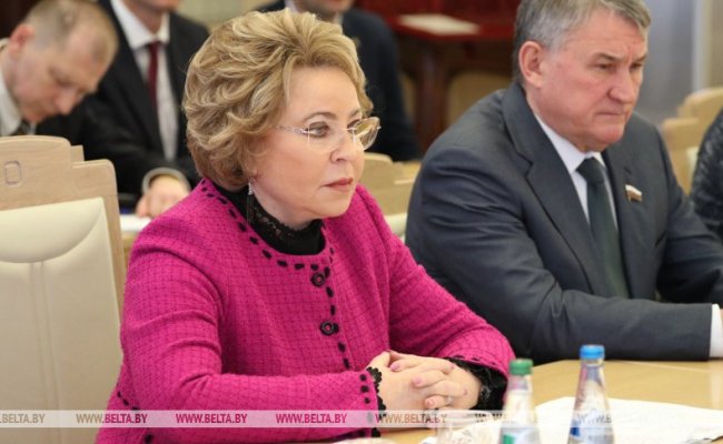 Матвиенко выступила за углубление равноправного сотрудничества Беларуси и России