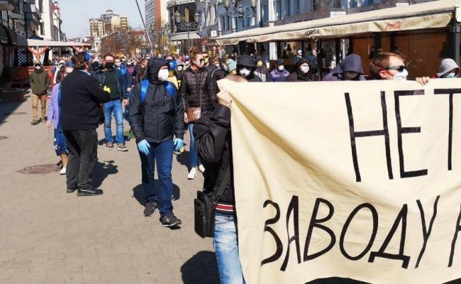 Противники строительства АКБ в Бресте в очередной раз устроили шествие в городе