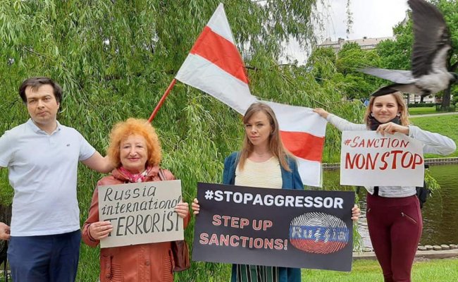 В Лондоне и Риге белорусские националисты призвали продлить санкции в отношении России