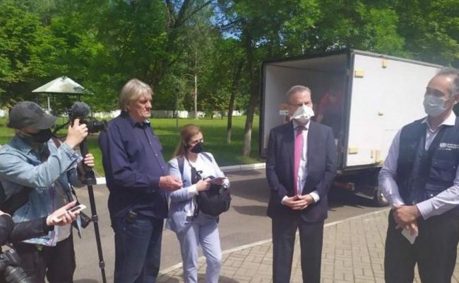 ВОЗ доставила в Минскую область средства индивидуальной защиты для медиков