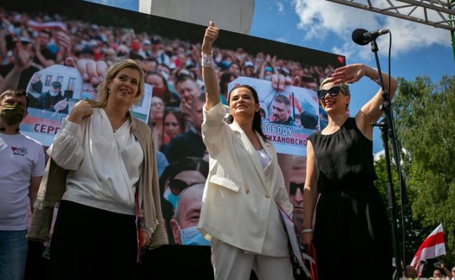 В регионах Беларуси прошли митинги в поддержку Тихановской