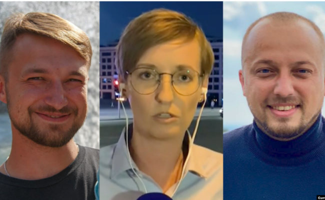 В Беларуси задержали трех журналистов телеканала «Настоящее время», но позднее депортировали их в Украину