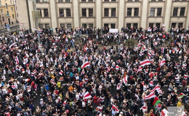 В Минске оппозиция вышла на «Марш новой Беларуси»