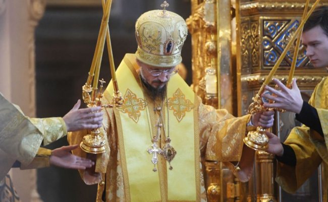 Нового экзарха Беларуси Вениамина возвели в сан митрополита