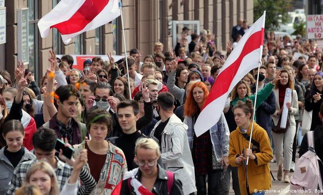 Тихановская поддержала студентов, участвующих в протестах