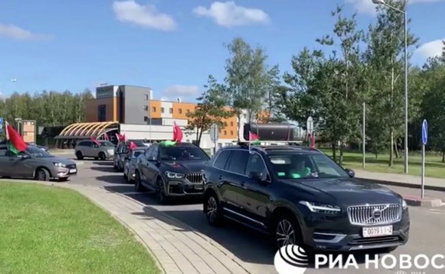 В Республике Беларусь прошел автопробег в поддержку Лукашенко