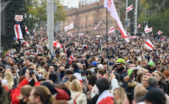 В Минске в ходе воскресной акции протеста задержали 120 человек