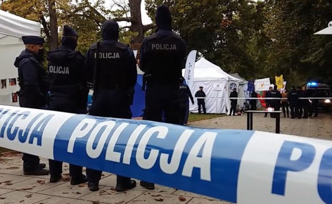 Во время протеста медработников в Варшаве погиб мужчина