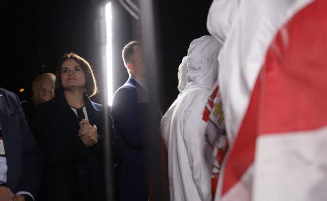 Тихановская призвала белорусскую диаспору в Варшаве продолжать давление «на режим Лукашенко»