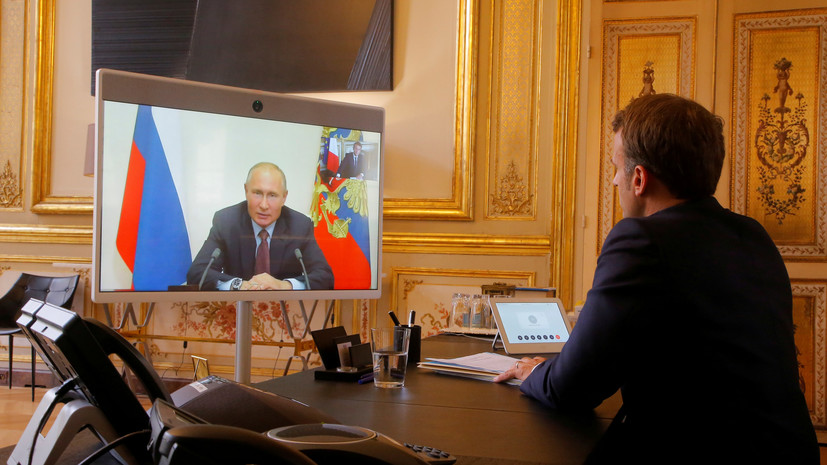 Путин обсудил с Макроном ситуацию на границе между Беларусью и стран ЕС