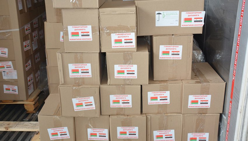 Беларусь передала Сирии медикаменты и продукты