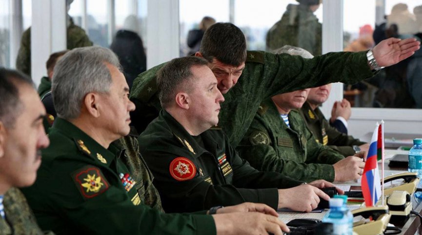 Хренин и Шойгу проверили слаженность действий сил реагирования Союзного государства