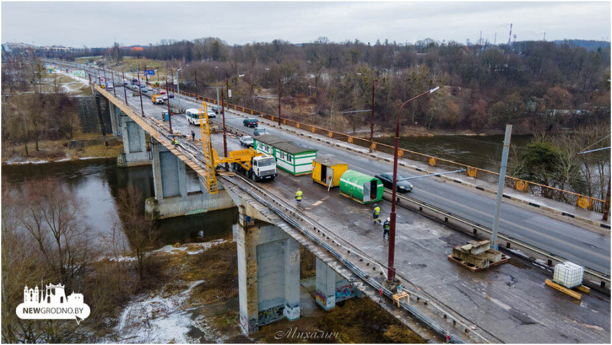 В Гродно закрыли один из самых оживленных мостов