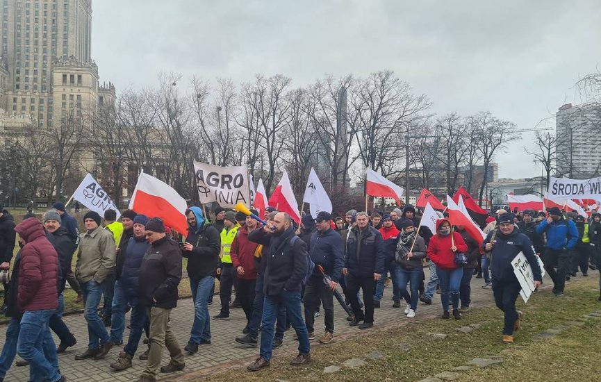 В Варшаве аграрии протестовали из-за политики властей