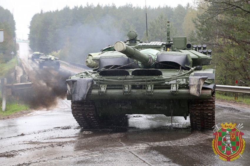 Военные Беларуси разместили танковые подразделения на границе с Украиной