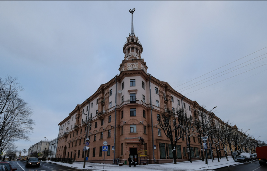 В минском «доме под шпилем» горела квартира