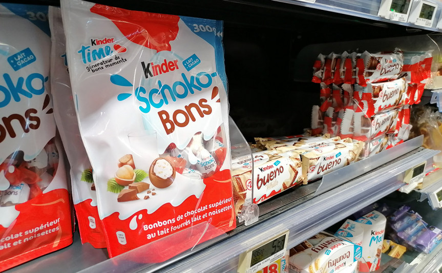 Продукцию Kinder отзывают с белорусского рынка