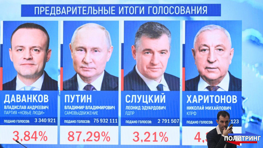 Путин триумфально победил на выборах